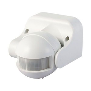 Scolmore OVIA Wall Mounted Tiltable 180 Degree PIR Sensor IP44 White OVPIR001WH