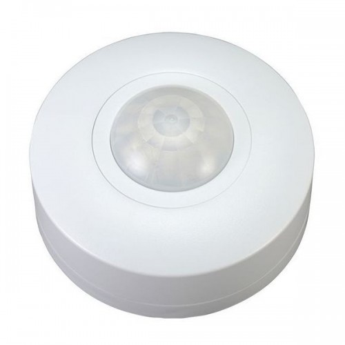 Scolmore OVIA Surface Mounted 360 Degree Compact PIR - IP44 - White Sensor OVPIR005WH