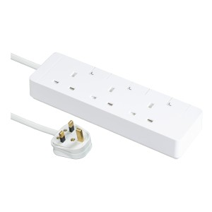 Schneider Trailing socket, AvatarOn, with individual switch, 3 gang, 3M, white TSH33_3_WE_C5