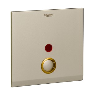 Schneider 1-gang double pole 1 lever Switch cover plate - Champagne Gold UC21DP/P-XCG