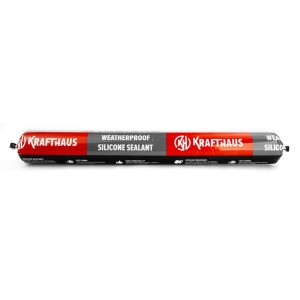 Krafthaus Weatherproof Silicone Sealant-Black-600ml, WS-BLACK-600 (20pcs)