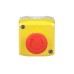 Schneider Electric Harmony XALD XALK Control station plastic yellow lid 1 red mushroom push button Ø40 turn to release 1 NC XALK178