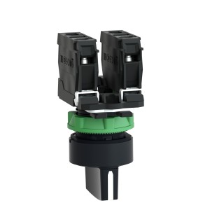 Schneider Electric Harmony XB5 selector switch plastic black 22mm 3 positions stay put 2 NO XB5AD33