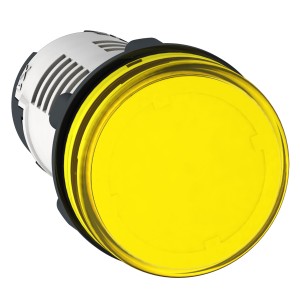 Schneider Electric Harmony XB7 monolithic pilot light plastic yellow 22mm integral LED 230-240V AC XB7EV05MP