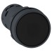 Schneider Monolithic push button, plastic, black, Ø22, spring return, unmarked, 1 NO XB7NA21