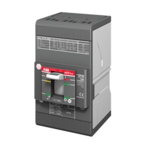 ABB Molded Case Circuit Breaker, 3P, 125A - XT1C-160-TMD-125-1250-3p-F-F