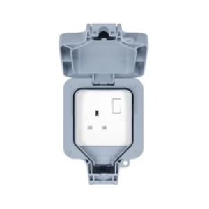 Schneider Electric Weatherproof 1 Gang Switched Socket IP66 GWPIU3010