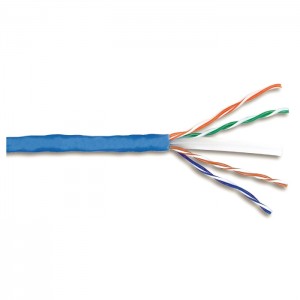 Schneider Electric Actassi CAT 6 Cable UTP 23 AWG Solid Copper Blue CM Wire ACT4P6UCM3RBBU_E