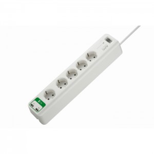 Schneider Electric APC Home/Office SurgeArrest 5 outlets with 5V 2.4A 2 port USB charger PM5U-GR