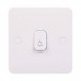 Schneider Electric Lisse Retractive Plate Switch with Bell Symbol 1 Gang 2 Way 10A White GGBL1012RBS