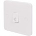 Schneider Electric Lisse Retractive Plate Switch with Bell Symbol 1 Gang 2 Way 10A White GGBL1012RBS