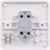 Schneider Electric Lisse Retractive Plate Switch with Bell Symbol 1 Gang 2 Way 10A White GGBL1012RBS