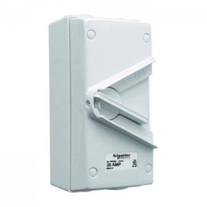 Schneider Electric Surface Mount Double Pole Isolating Switch 20A 440V IP66 Switch WHD20