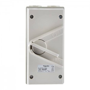 Schneider Electric Surface Mount Single Pole Isolating Switch 20A 250V IP66 Switch WHS20