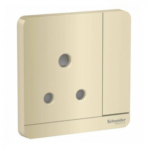 Schneider Electric Switch Socket AvatarOn Gold 13A 1Gang Switch Socket E8315N_WG_G12