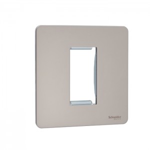 Schneider Electric Ultimate Euro Modular Plate Pearl Nickel 1 Gang GU8450PN