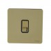 Schneider Electric Ultimate Polished Brass Screwless Switch 10A 1 Gang 2 Way Flat Plate Switch GU1412R-BPB