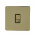 Schneider Electric Ultimate Polished Brass Screwless Switch 10A 1 Gang 2 Way Flat Plate Switch GU1412R-BPB