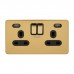 Schneider Electric Ultimate Switched Socket 2 USB charger 2 gang 13A Switch Socket GGBGU34202USBBPB
