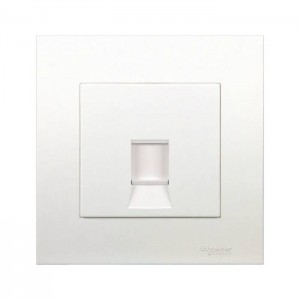 Schneider Electric Vivace Wall Plate 1 Gang Keystone Data Jack KB31RJK_AS