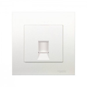 Schneider Electric Vivace Wall Plate White with Shutter 1 Gang Keystone KB31RJK