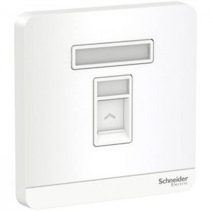 Schneider Electric Wall Plate AvatarOn White 1 Gang S Keystone Wall Plate E8331RJS_WE