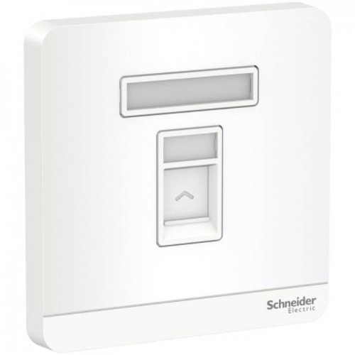 Schneider Electric Wall Plate AvatarOn White 1 Gang S Keystone Wall Plate E8331RJS_WE