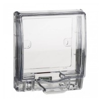 Schneider Electric Full-Time Weatherproof Single Gang Socket Cover IP55 E223R_TR (Transparent)