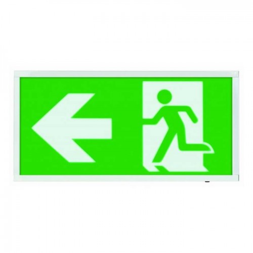 Scolmore ESP Duceri Emergency Exit Sign Board 3W LED Sign Left Board EMLED3WMEXBOXL (Dubai Civil Defence Approved)