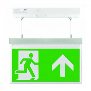 Scolmore ESP Duceri Emergency Exit Hanging Sign Board 2W Exit Sign Legend Up EM2WMEXHSIGNU (Dubai Civil Defence Approved)