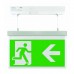 Scolmore ESP Duceri Emergency Exit Hanging Sign Board 2W Left Sign Board EM2WMEXHSIGNL (Dubai Civil Defence Approved)