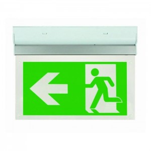 Scolmore ESP Duceri Wall/Ceiling Mounted Emergency Exit Sign Board 2W LED Left Sign Board EM2WMEXSIGNL (Dubai Civil Defence Approved)