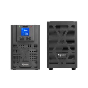 Schneider Electric Easy UPS 1 Ph On-Line 1000VA Tower 230V 3x IEC C13 outlets Intelligent Card Slot LCD Extended runtime SRVS1KIL